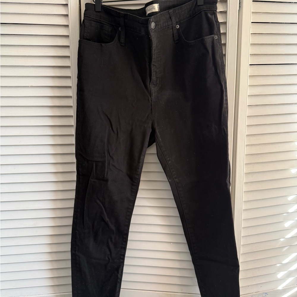 Madewell Women's Classic Black Skinny Jeans Curvy High Rise jeans size 32